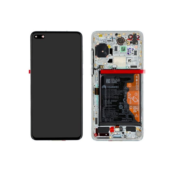 Huawei P40 LCD Display Screen Touch Battery Assembly Ice White 02353MFW Huawei P40 LCD Display Screen Touch Battery Assembly Ice White 02353MFW